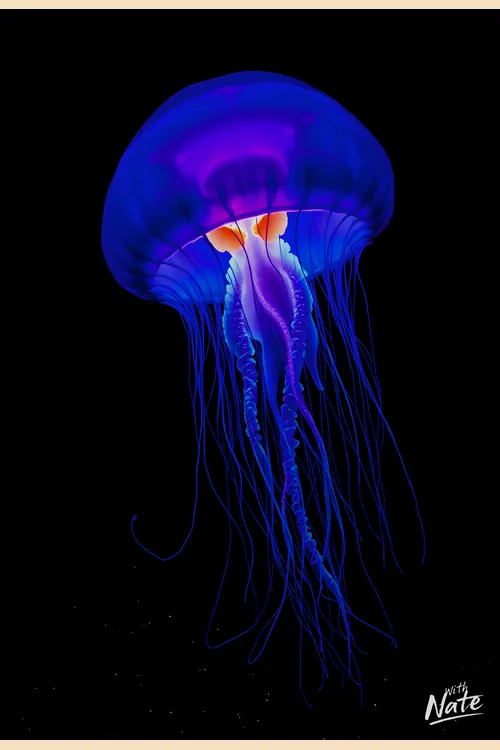 Bioluminescent art print