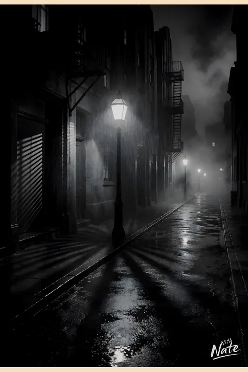 Film Noir Cityscape art print
