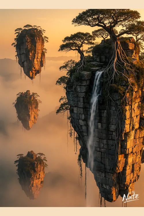 Floating Islands art print