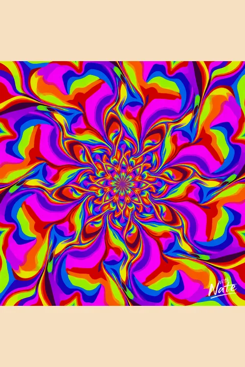 Psychedelic Mandala art print