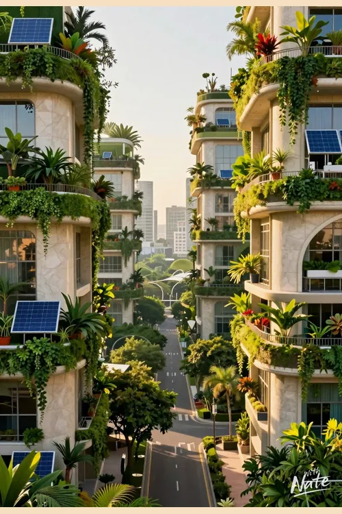 Solarpunk City art print