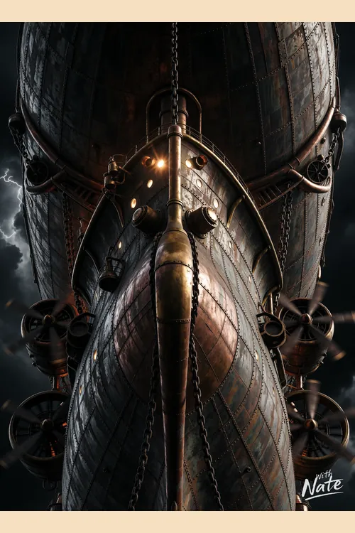 Steampunk Airship art print